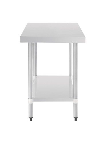 Table de préparation inox Vogue 900x600 mm - Sans rebord