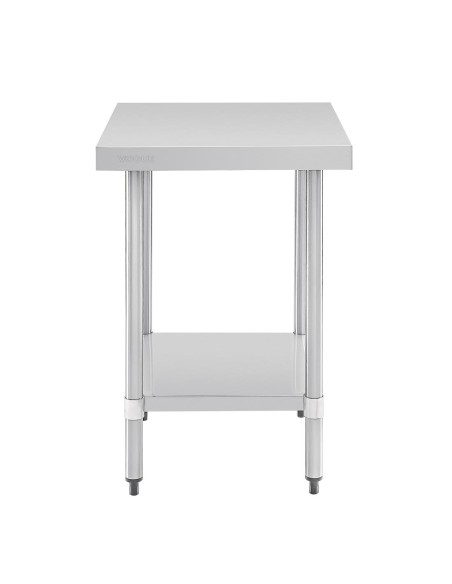 Table de préparation inox Vogue 600x600 mm - 900 mm