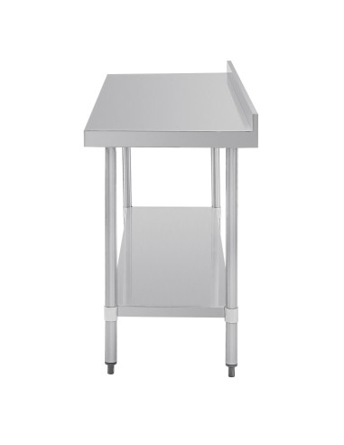 Table de préparation Vogue 1800x600 mm - inox 304, dosseret 60 mm