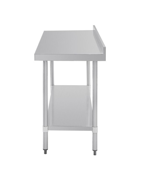 Table de préparation Vogue 1800x600 mm - inox 304, dosseret 60 mm