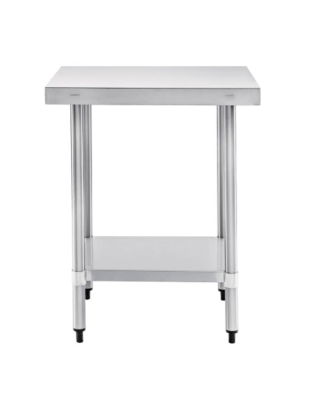 Table de préparation inox Vogue 600x600 mm - 900 mm