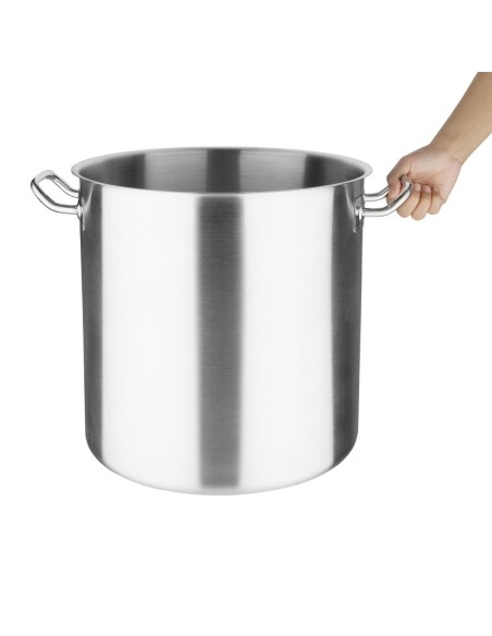 Marmite haute en inox Vogue 360 mm - 35,5 L