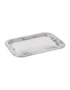 Plateau traiteur semi-jetable chromé APS 410x310 mm
