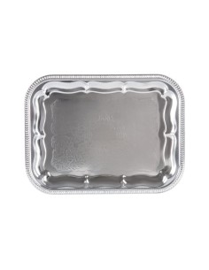 Plateau traiteur semi-jetable chromé APS 410x310 mm 2