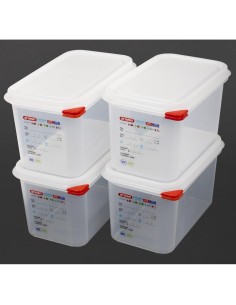 Boîtes alimentaires GN 1/4 Araven 4,3L - lot de 4