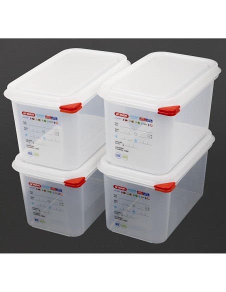 Boîtes alimentaires GN 1/4 Araven 4,3L - lot de 4
