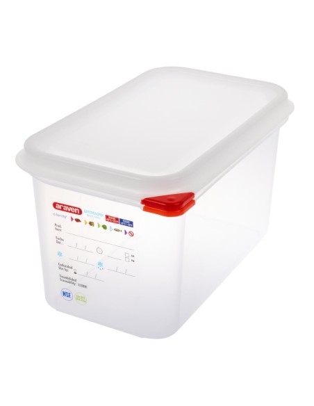 Boîtes alimentaires GN 1/4 Araven 4,3L - lot de 4