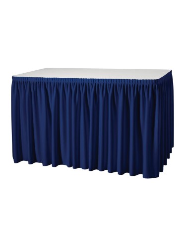 Juponnage froncé bleu marine - 730x4100 mm