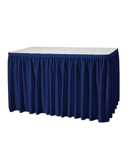 Juponnage froncé bleu marine - 730x4100 mm