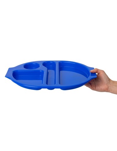 Plateaux repas compartimentés Olympia Kristallon 375mm - lot de 10