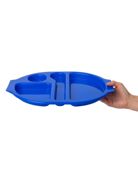 Plateaux repas compartimentés Olympia Kristallon 375mm - lot de 10
