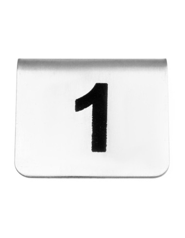Lot de 10 numéros de table en inox Olympia 1-10