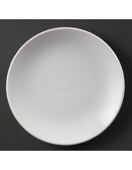 Assiettes plates rondes Olympia Whiteware 150mm - lot de 12