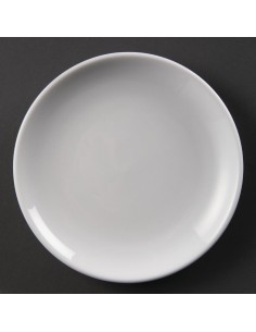 Assiettes rondes Olympia Whiteware 180mm - lot de 12