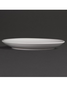 Assiettes rondes Olympia Whiteware 180mm - lot de 12 2