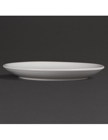 Assiettes rondes Olympia Whiteware 180mm - lot de 12