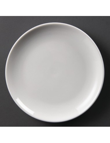 Assiettes plates rondes Olympia Whiteware 200mm - lot de 12