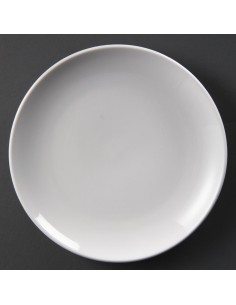Assiettes rondes Olympia Whiteware 230 mm - lot de 12