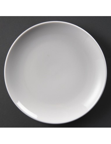 Assiettes rondes Olympia Whiteware 230 mm - lot de 12