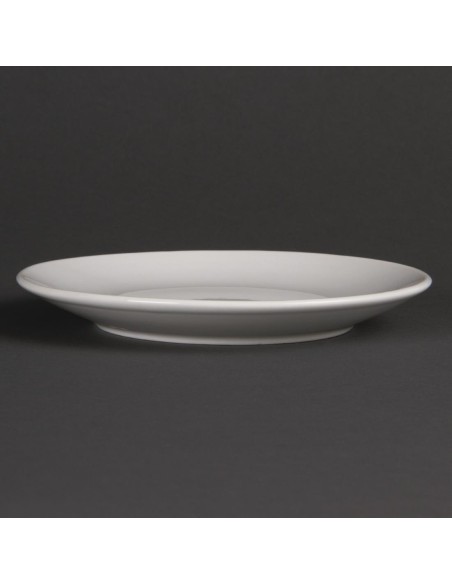 Assiettes plates rondes Olympia Whiteware 150mm - lot de 12