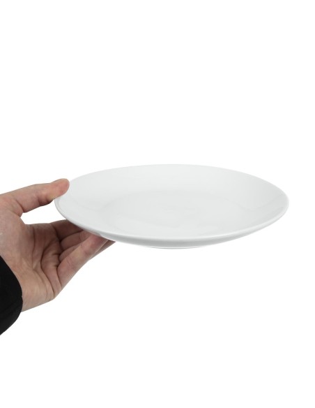 Assiettes rondes Olympia Whiteware 230 mm - lot de 12