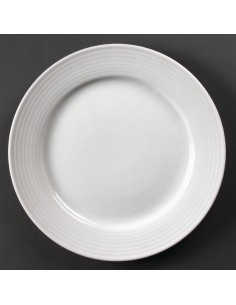 Assiettes Olympia Linear 250 mm bord large - lot de 12