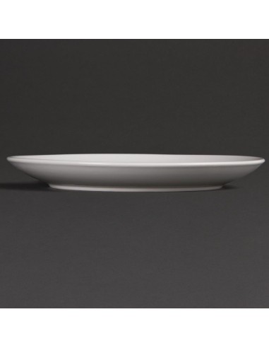 Assiettes rondes Olympia Whiteware 250mm - lot de 12