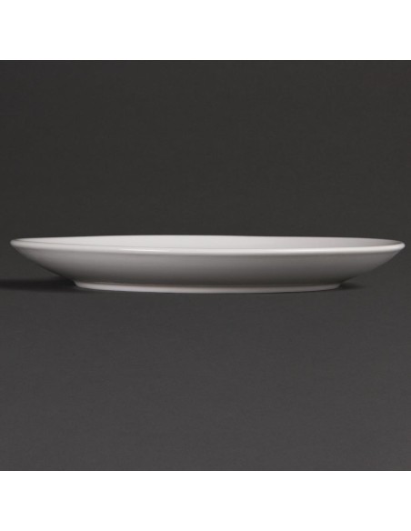 Assiettes rondes Olympia Whiteware 250mm - lot de 12