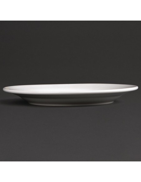 Assiettes Olympia Linear 200 mm - Lot de 12, garantie vie