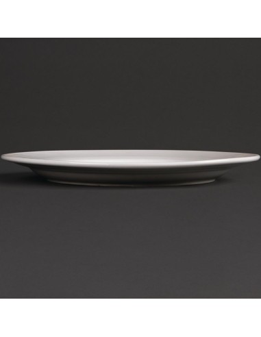 Assiettes Olympia Linear 250 mm bord large - lot de 12