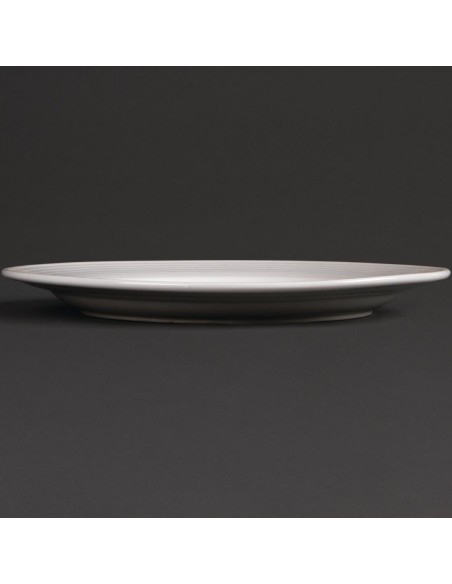 Assiettes Olympia Linear 250 mm bord large - lot de 12