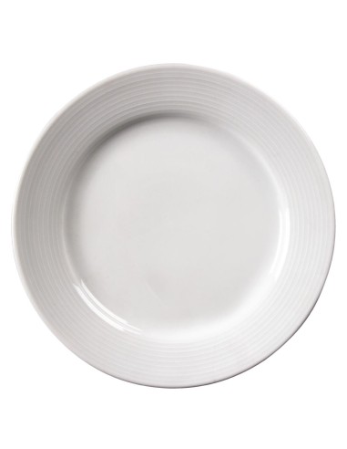 Assiettes Olympia Linear 200 mm - Lot de 12, garantie vie