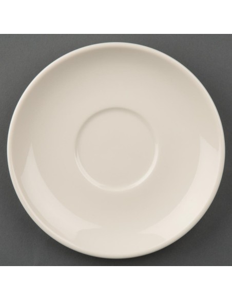 Soucoupes empilables Olympia Ivory - lot de 12