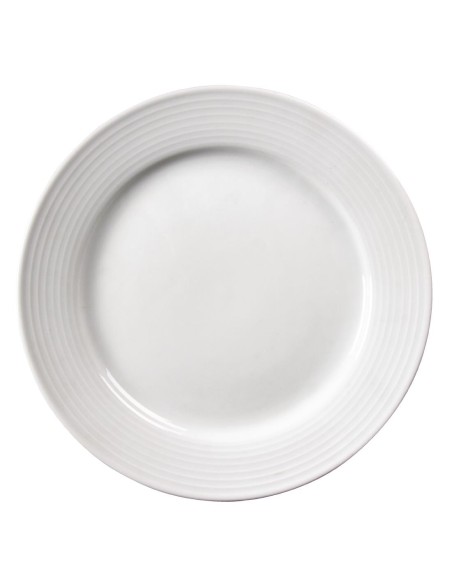 Assiettes Olympia Linear 250 mm bord large - lot de 12