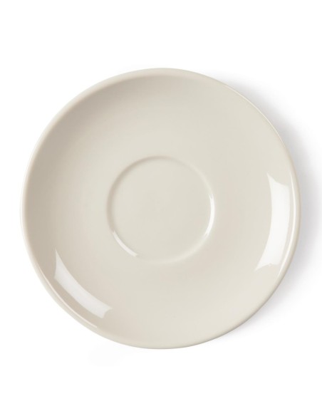Soucoupes empilables Olympia Ivory - lot de 12