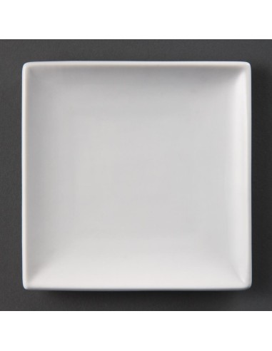 Assiettes carrées blanches Olympia 140 mm - lot de 12