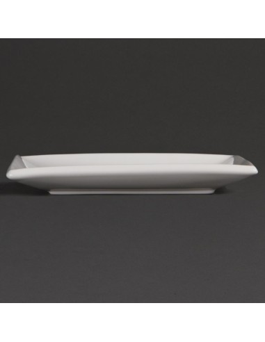 Assiettes carrées blanches Olympia 180 mm - lot de 12