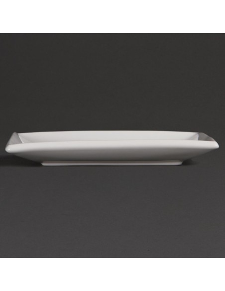 Assiettes carrées blanches Olympia 180 mm - lot de 12
