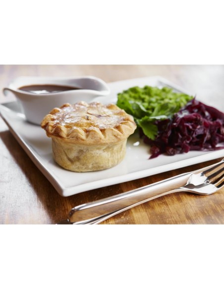 Assiettes carrées blanches Olympia 295 mm - lot de 6