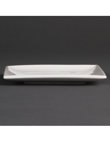 Assiettes carrées blanches Olympia 140 mm - lot de 12