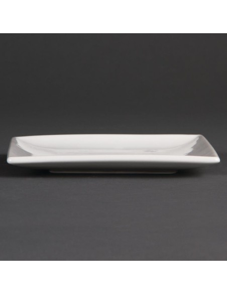 Assiettes carrées blanches Olympia 140 mm - lot de 12