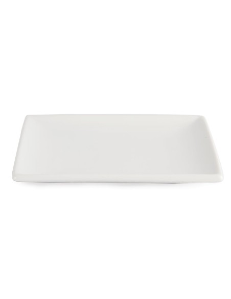 Assiettes carrées blanches Olympia 140 mm - lot de 12