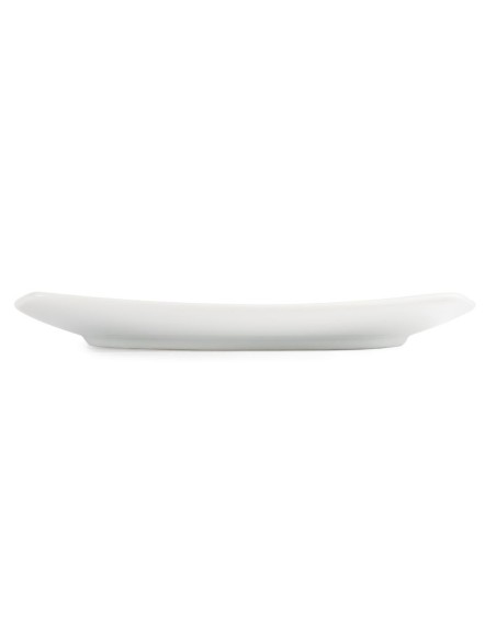 Assiettes carrées Olympia Whiteware 240 mm - lot de 12