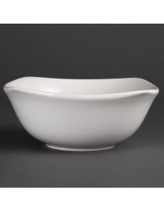 Bols carrés Olympia Whiteware 220 mm - lot de 12
