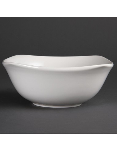 Bols carrés Olympia Whiteware 220 mm - lot de 12