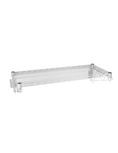 Etagère murale métallique Vogue 910 mm - acier chromé
