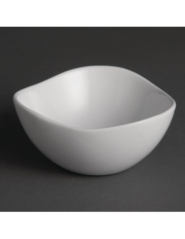 Bols ondulés Olympia Whiteware 105mm - lot de 12
