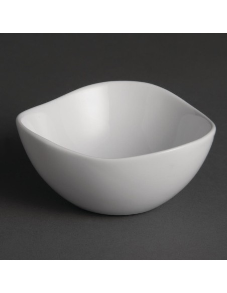 Bols ondulés Olympia Whiteware 105mm - lot de 12