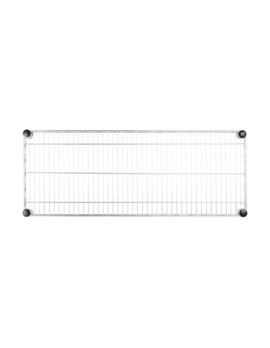 Etagère murale métallique Vogue 910 mm - acier chromé