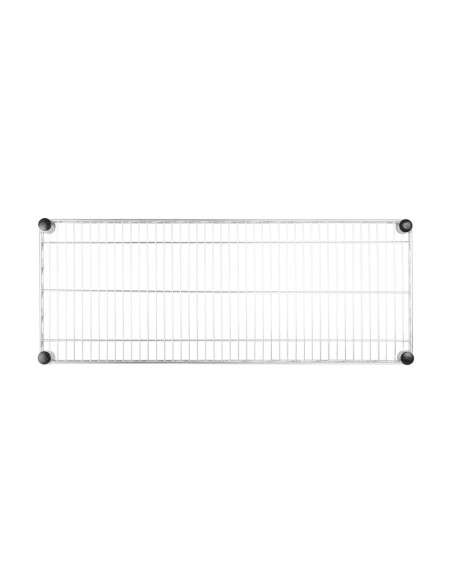 Etagère murale métallique Vogue 910 mm - acier chromé